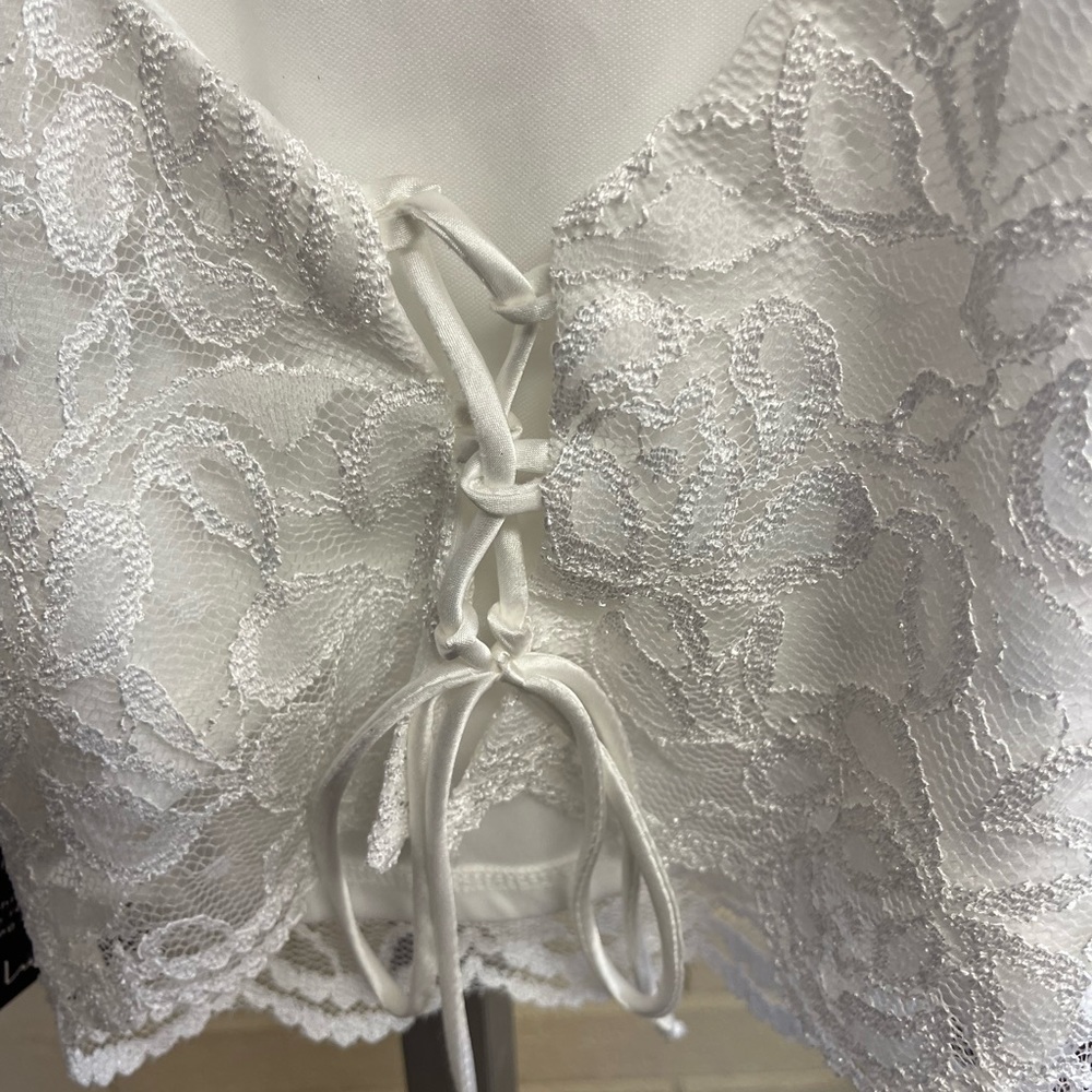 Lulu's White Lace Bralette Crop Top - Picture 9 of 9